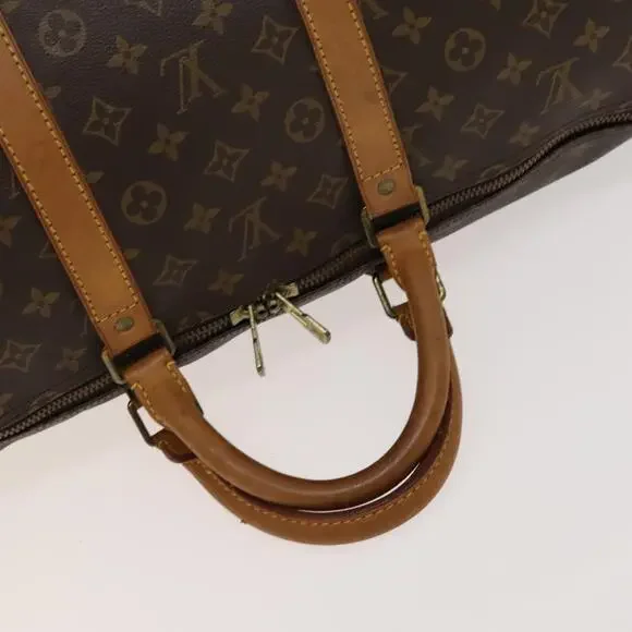 LOUIS VUITTON Monogram Keepall 55 Boston Bag M41424